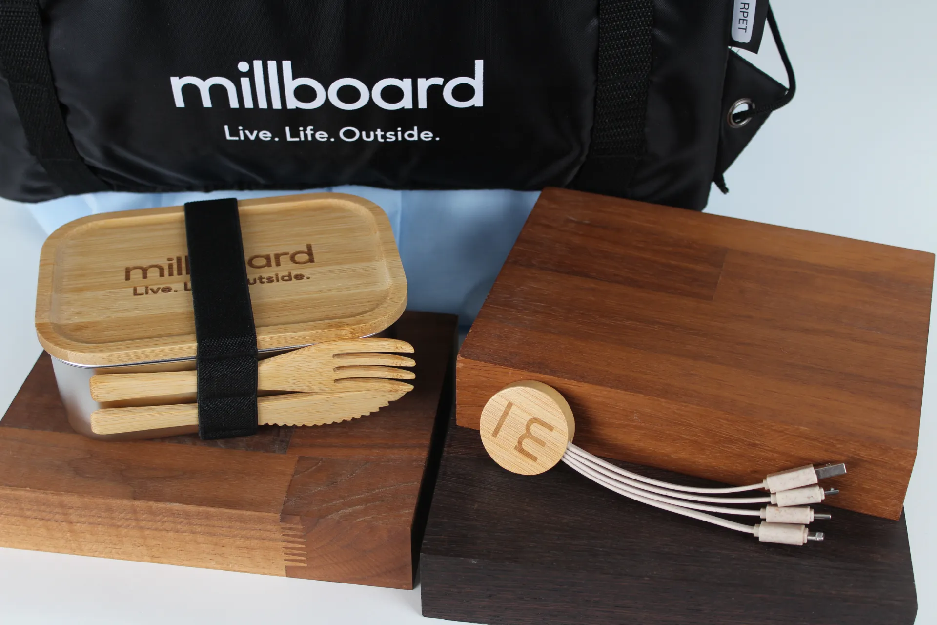 Sustainable promotional merchandise for Millboard