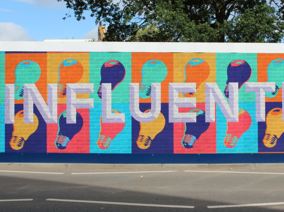 printed site hoarding for construction site